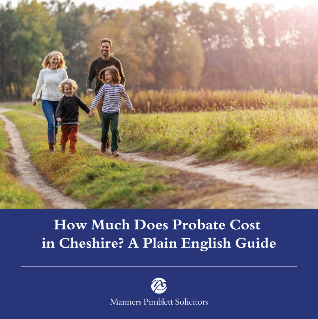 Family walking together outdoors — probate solicitors in Poynton and Cheadle, Manners Pimblett Solicitors